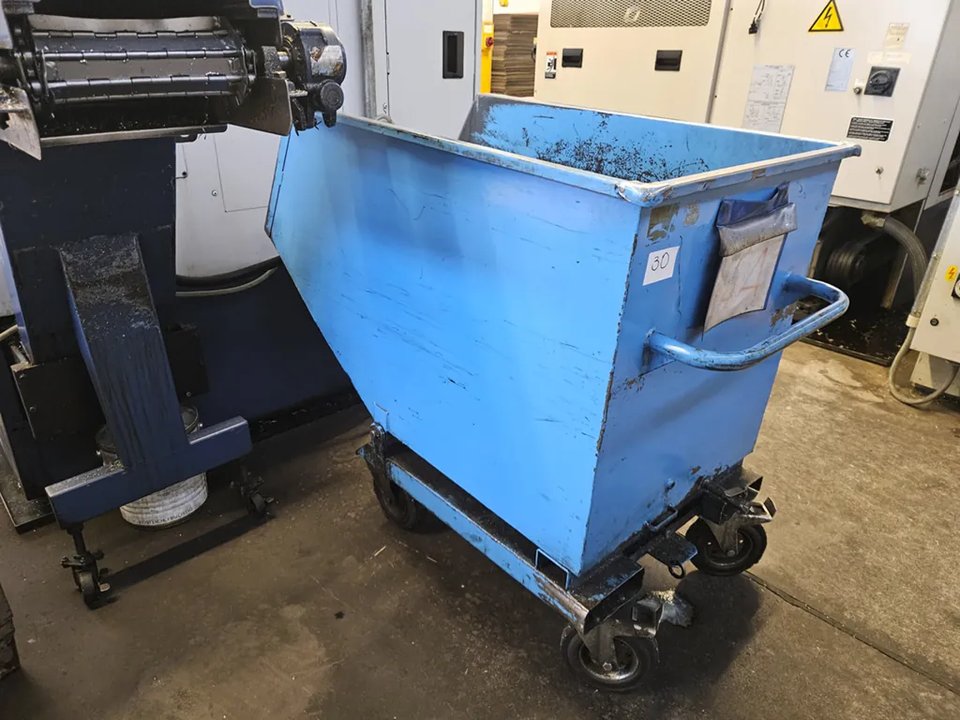 Mulde / Spänekübel blau 450 l