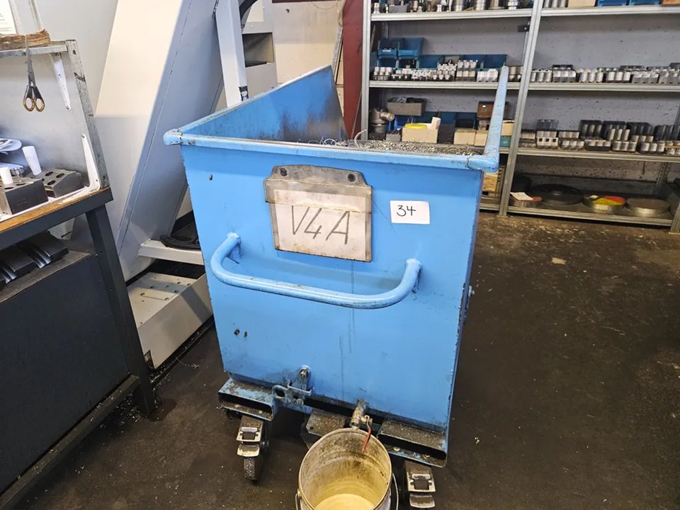 Mulde / Spänekübel blau 450 l