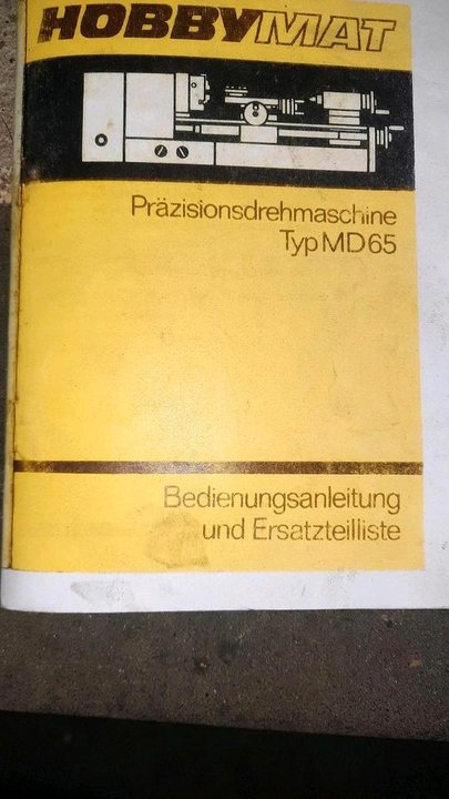 Hobbymat Typ Md 65 Drehbank Drehmaschine