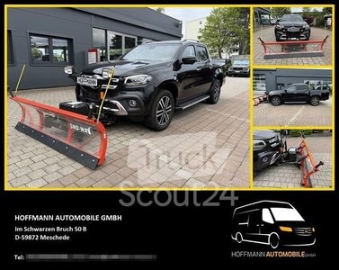 Van MERCEDES-BENZ X250d 4x4 Double Cabin Allrad Snowplow Używana tarcza