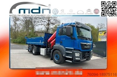 Kipper LKW MAN TGS 26.460 6x2 Kipper KRAN Greifer lift/lenk gebraucht
