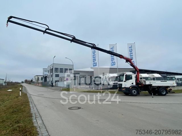 Dreiseitenkipper LKW MAN TGM 18.320 /4x2/BL/Meiller/Kipper/Kran/15 m/ Neu gebraucht