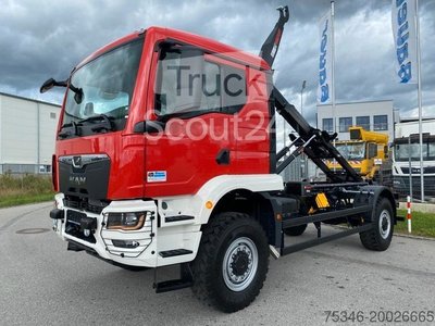 Abrollkipper MAN TGM 18.250 4x4 /Abroller/Hiab/NL 9,5 to/3-Sitze gebraucht