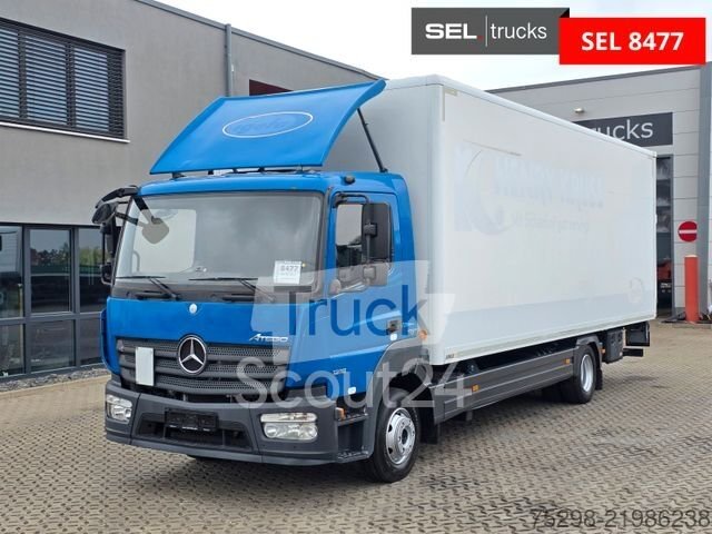 LKW mit Kofferaufbau MERCEDES-BENZ Atego 1218 / Ladebordwand / COC Junge gebraucht