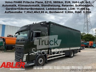 LKW mit Pritsche & Plane VOLVO FH460 Pritsche Plane Retarder Klima LBW gebraucht