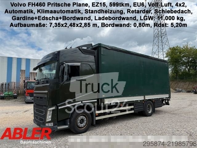 LKW mit Pritsche & Plane VOLVO FH460 Pritsche Plane LBW Klima Retarder gebraucht