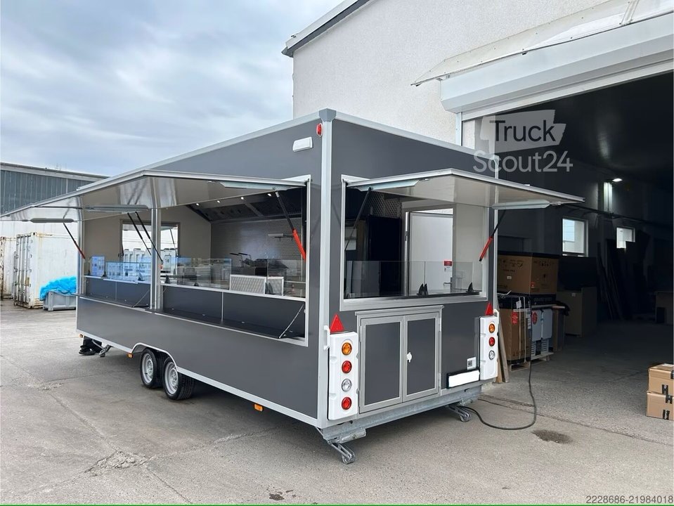 Sprzedaż przyczep Grill, Pommes, Finansowanie Wurst i Leasing SIND MÖGLICH. nowy