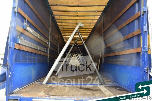 Auflieger mit Pritsche & Plane FLIEGL Hangler Megatrailer Schräglader Coil Bordwand gebraucht