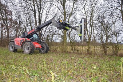 Greentec HXF 3302 Nosič zařízení / více nosičů včetně LRS 2402 Ast pilka pro přední nakladač / Radlader / Telelader