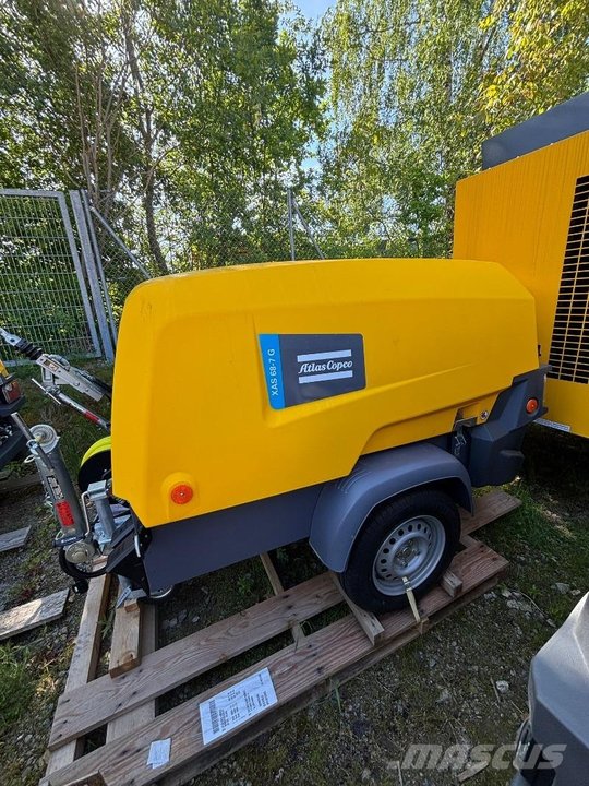 Atlas Copco AC Compressor XAS68- 7G m. Zawieszenie