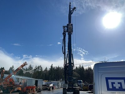 Delmag SR 25 BT / RH 18 on Sennebogen with ABI MDBA 3500 Soil Improvement Rig