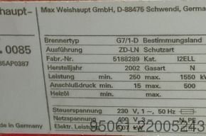 Weishaupt G7/1-D /// 1550kw Weishaupt G7 /// 1550 Kw