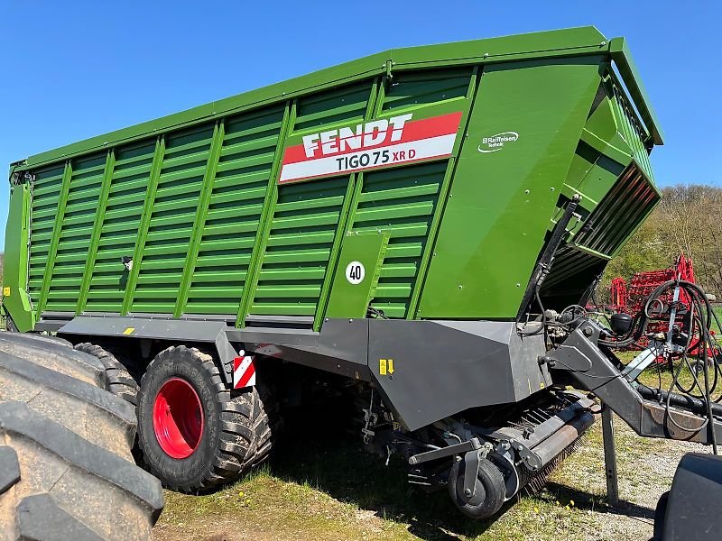 Fendt Tigo 75 XR with 800/45 R30.5 and electr. Forced steering and knife grinding device