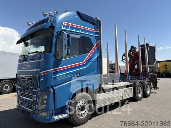 Древесный транспортный грузовик VOLVO FH 16 750 6X4R HOLZTRANSPORTER с PENZ 12Z KRAN