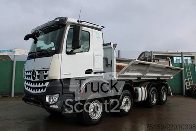 Трехсторонний грузовик MERCEDES-BENZ 3545 8x4 BB RETARDER BORDMATIK AHK No: 078 использован