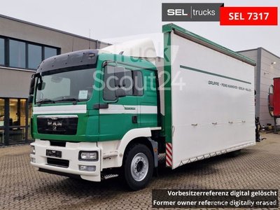 Autokran MAN TGM 18.340 4X2 BL/Standklima/HIAB 144 GLAS
