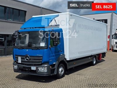 Грузовик с корпусной структурой MERCEDES-BENZ Atego 1218/используемая погрузочная доска