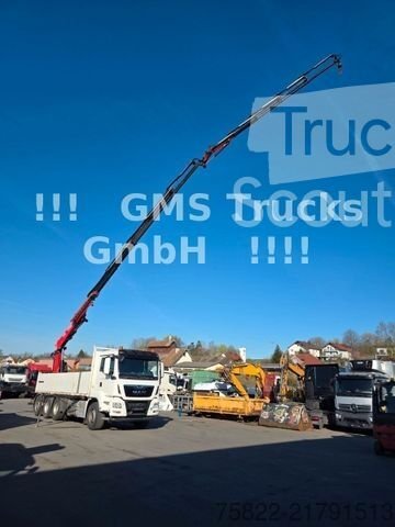 Использованы грузовики с вагоном (открытый) MAN TGS 35.460 / 8X4 / 28м кран Fassi 365 + Flyjib