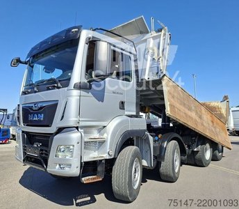 Тристороння вантажівка MAN TGS 35.510 8x4 BB Meiller Kipper Bordmatik AHK використовується