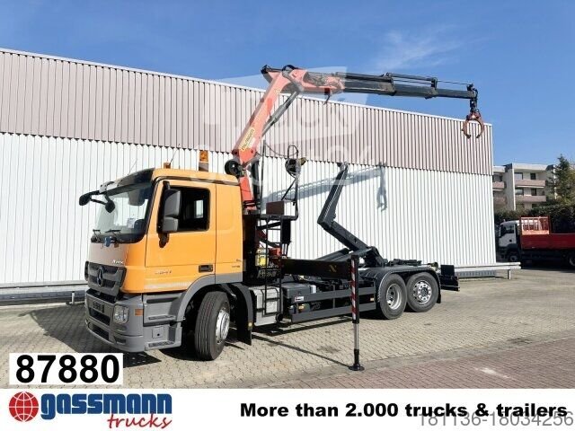 Mercedes-Benz Actros 2541 L 6x2, steering axle, Meiller RK 20.65, used