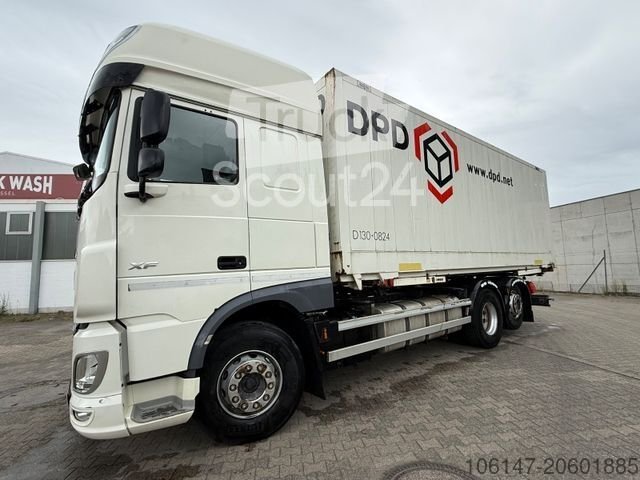 Truck with case structure DAF 105.450 6x2 E6,Intarder,2xClimate,Webasto,Spacecab used