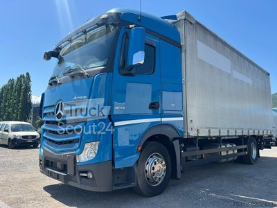 Вантажівка з Pritsche & Plane Mercedes-Benz Actros 1843 E6 Retarder LBW AHK 2,8m використовується