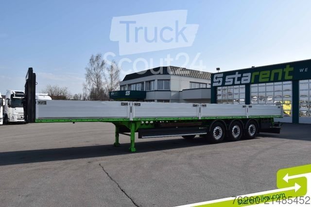 semi-trailers with open Pritsche BERGER 60cm side walls Rungen Alufelgen SAF
