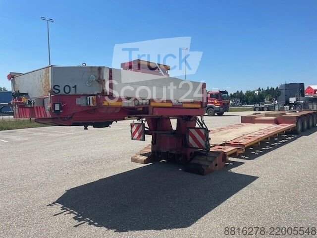Low loader semi-trailer Goldhofer STZ VL4 46/80A articulated used