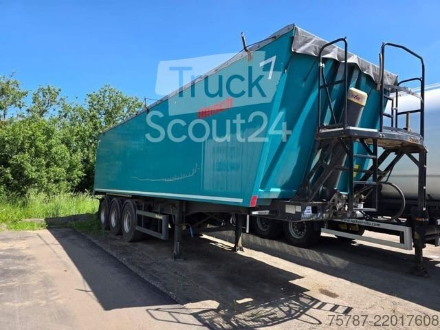Tilt semi-trailer REISCH 48 cbm grain dumper, grain slider, lift used