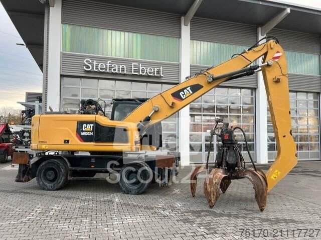 Kola excavator CAT MH3024 / šrot gripper / 2018 / 10.735h použitý