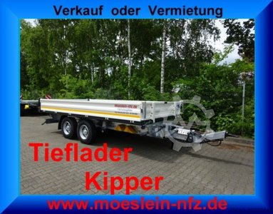 Möslein TTD 13 White 13 t Tandem 3- Side Tilt Deep Loader - новый автомобиль
