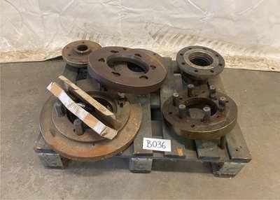 Rotary chuck flanges, lathe, chuck mount, #B036