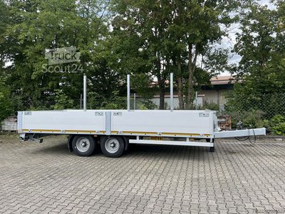 Трейлер с открытым пауком Möslein THT 11-G 7,2 Tandem- Pritschenanhänger- Tieflader