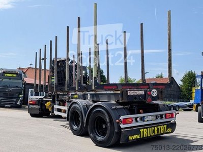 Wood transport trailer DOLL LOGO 21 with 8 stools, Mammut 9 to. used