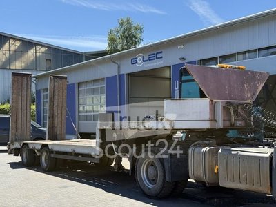 Low loader semi-trailer MÜLLER-MITTELTAL TS2 KOMPAKT low loader 2 axle hydr. Ramps used