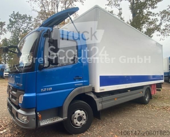 Вантажівка з ящиком MERCEDES-BENZ 1218 Atego E5, Автоматична,весняна,LBW 1.5to використовується