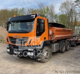 Kipper вантажівка IVECO TRACKER AD380T/P 500 3-вісна плита Bordmatik lin
