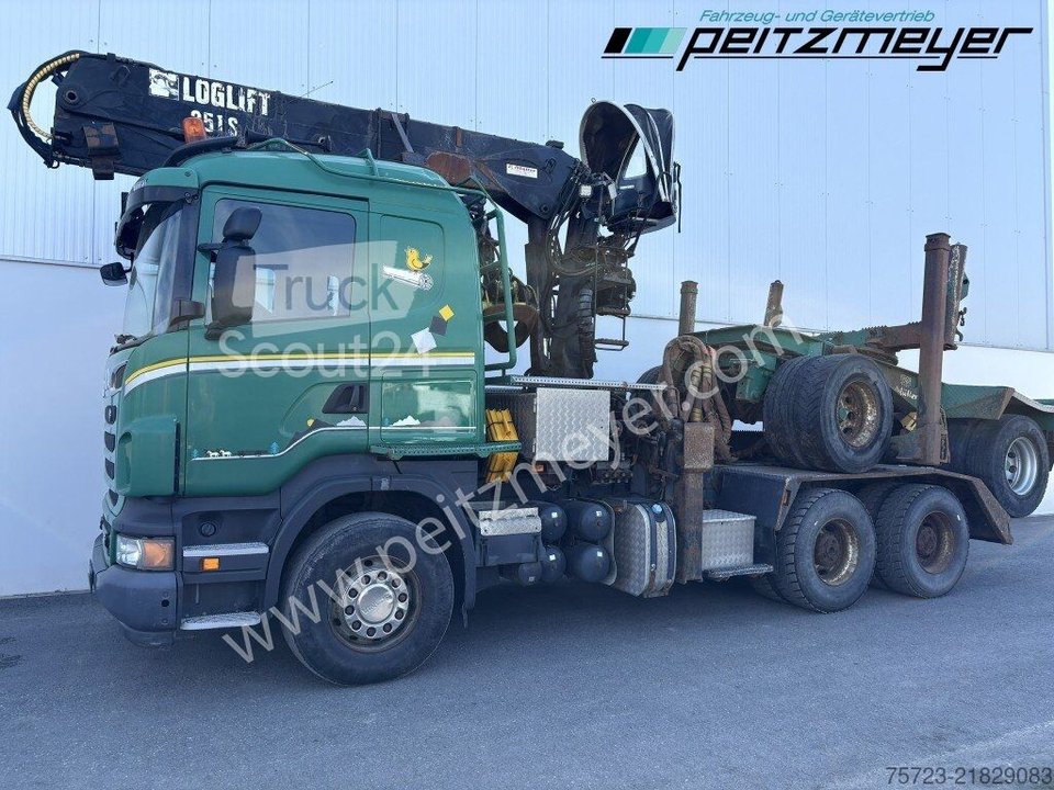 Автомобільний вантажний автомобіль Scania R 560 - 6x4 V8- Loglift F 251