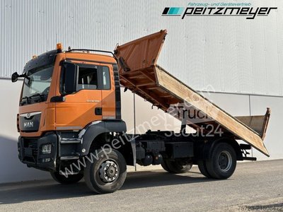 Тристоронній вантажівка MAN TGS 18,500 FAK 4x4, Meiller Bordmatik використовується