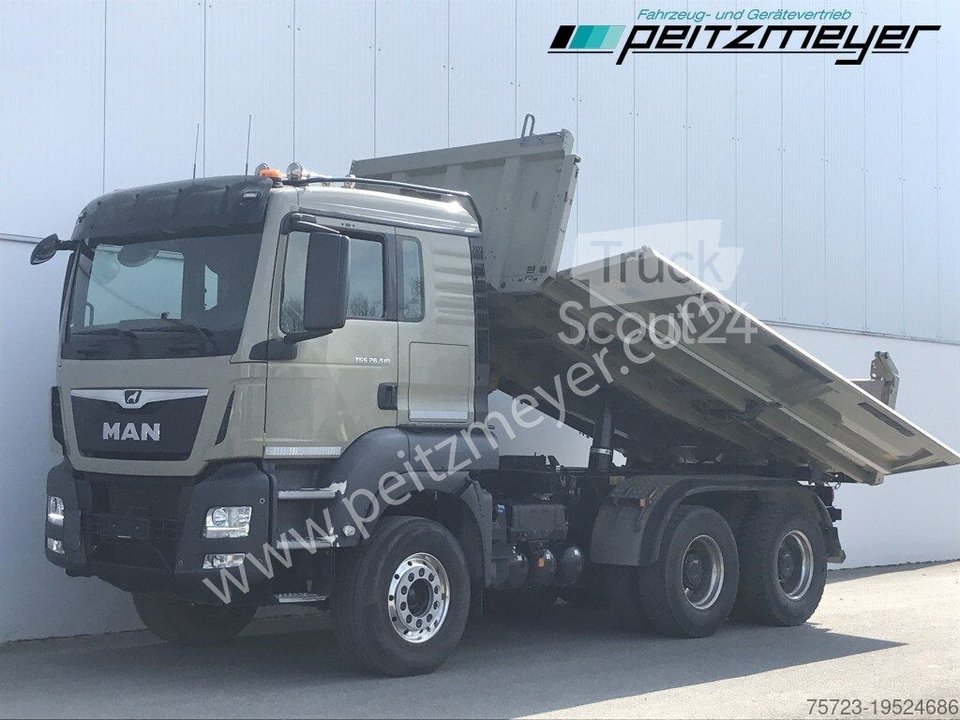 Тристороння вантажівка MAN TGS 26.510 FK 6x4, Бордмакс, Клімат, Інтардер, Алюміній