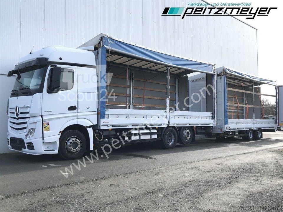 Вантажівка з Pritsche & Plane Mercedes-Benz Actros 2542 LL Pritsche, EU 6, Кліматичний, стійкий клімат, Використовується