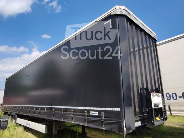 semi-trailers with Pritsche & Plane KRONE Mega Liner SZP 18 Edscha, hydraulic lifting roof used