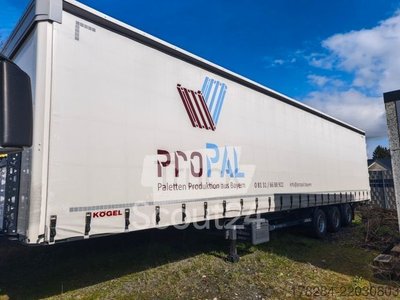 semi-trailers with Pritsche & Plane KÖGEL MEGA lifting roof, Vario FIX, 1. Lift axle used