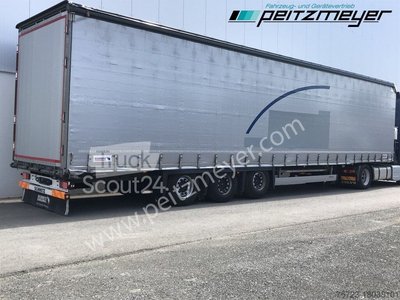 Semitrailers with Pritsche & Plane Schmitz Cargobull 3 axles SCS 24/L-13.62 Mega, Power-Curtain used