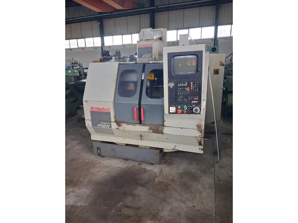 BRIDGEPORT INT 412X CNC Вертикальний обробний центр – 1991