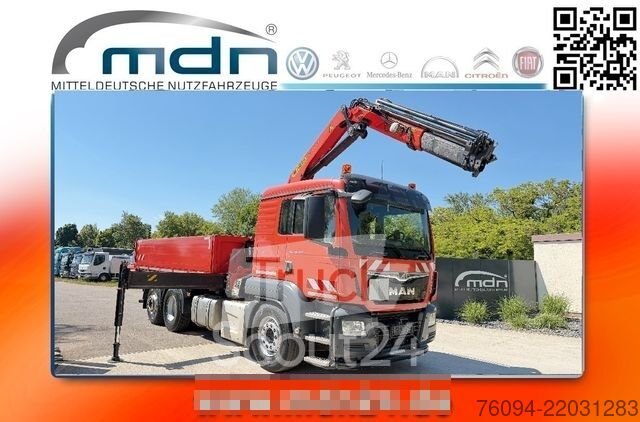 вантажівка MAN TGS 26.420 6x2 відвантажувально-розвантажувальний апарат KRAN