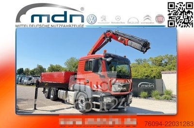 вантажівка MAN TGS 26.420 6x2 відвантажувально-розвантажувальний апарат KRAN