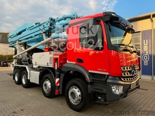 Betonpumpen-LKW MERCEDES-BENZ AROCS 3243 8x4 Euro 6 Pumi Putzmeister TMM 24-3 gebraucht