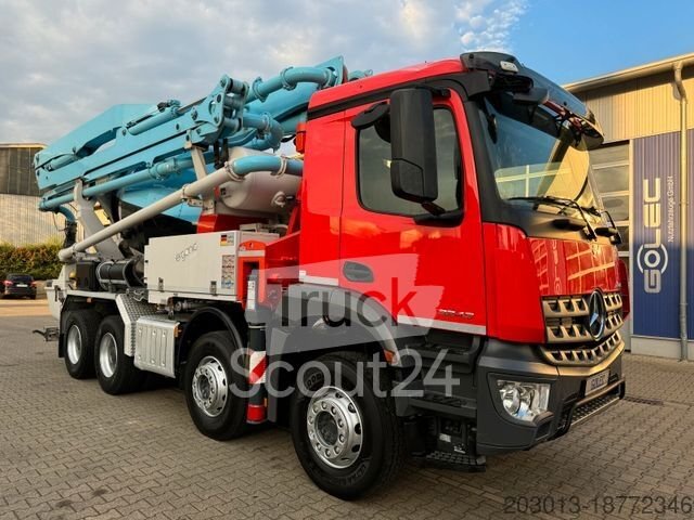 Betonmischer LKW MERCEDES-BENZ AROCS 3243 8x4 Euro 6 Pumi Putzmeister TMM 24-3 gebraucht