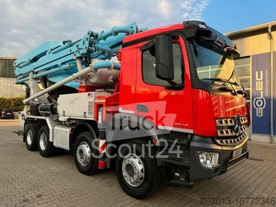 Betonmischer LKW MERCEDES-BENZ AROCS 3243 8x4 Euro 6 Pumi Putzmeister TMM 24-3 gebraucht